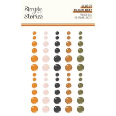   Simple Stories Díszítőelem  - Enamel Dots - FaBOOlous (1 ív)