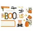 Simple Stories Kivágatok  - Simple Pages Pieces - FaBOOlous (1 csomag)