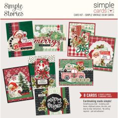   Simple Stories Kivágatok  - Simple Cards Kit - Simple Vintage Dear Santa (1 csomag)