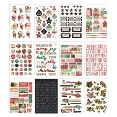   Simple Stories Matrica  - Sticker Book - Simple Vintage Dear Santa (12 ív)
