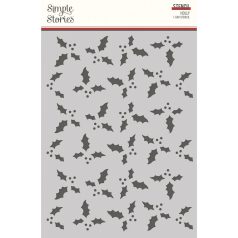   Simple Stories Stencil 6"x8" - Pine Branch - Simple Vintage Dear Santa (1 db)