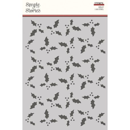 Simple Stories Stencil 6"x8" - Pine Branch - Simple Vintage Dear Santa (1 db)