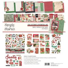   Simple Stories Scrapbook papírkészlet 12" (30 cm) - Collector's Essential Kit - Simple Vintage Dear Santa (1 csomag)