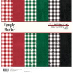   Simple Stories Scrapbook papírkészlet 12" (30 cm) - Vintage Basics Kit - Simple Vintage Dear Santa (1 csomag)