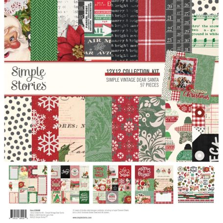 Simple Stories Scrapbook papírkészlet 12" (30 cm) - Collection Kit - Simple Vintage Dear Santa (1 csomag)