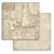 Stamperia Scrapbook papír 12" (30 cm) - Christmas Greetings - Ochre Patchwork - Paper Sheets (1 ív)