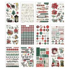   Simple Stories Matrica  - Sticker Book - Simple Vintage 'Tis The Season (12 ív)