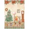 Stamperia Rizspapír A4 - All Around Christmas - Sweet Room - Rice Paper (1 ív)