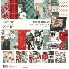   Simple Stories Scrapbook papírkészlet 12" (30 cm) - Collection Kit - Simple Vintage 'Tis The Season (1 csomag)