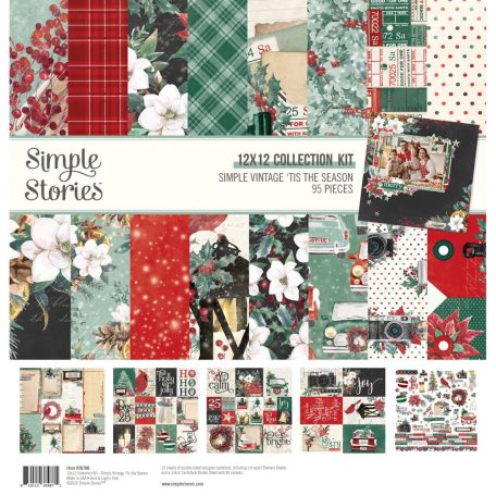 Simple Stories Scrapbook papírkészlet 12" (30 cm) - Collection Kit - Simple Vintage 'Tis The Season (1 csomag)
