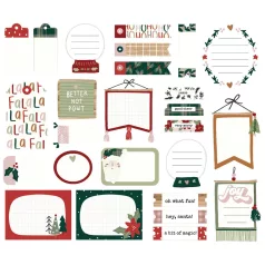   Simple Stories Kivágatok  - Journal Bits & Pieces - Boho Christmas (1 csomag)