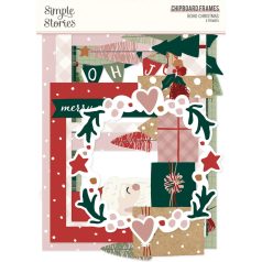   Simple Stories Chipboard  - Chipboard Frames - Boho Christmas (1 csomag)