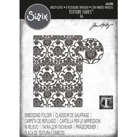 SIZZIX 3D Domborító mappa 666388 - Tapestry - Tim Holtz - 3-D Textured Impressions Embossing Folder (1 csomag)