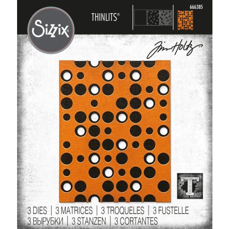 SIZZIX vágósablon 666385 - Layered Dots - Tim Holtz - Thinlits Die Set  (1 csomag)