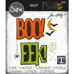   SIZZIX vágósablon 666381 - Big Frights - Tim Holtz - Thinlits Die Set  (1 csomag)