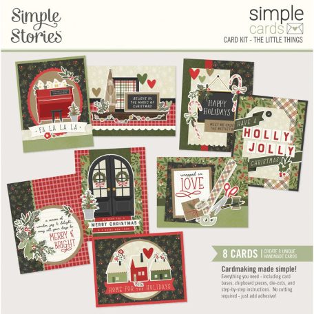 Simple Stories Kivágatok  - Simple Cards Kit - The Holiday Life (1 csomag)