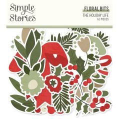  Simple Stories Kivágatok  - Floral Bits & Pieces - The Holiday Life (1 csomag)