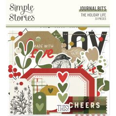   Simple Stories Kivágatok  - Journal Bits & Pieces - The Holiday Life (1 csomag)