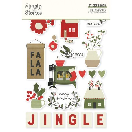 Simple Stories Matrica  - Sticker Book - The Holiday Life (12 ív)
