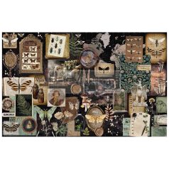   ReDesign with Prima Decoupage papír 19"X30" - Herbarium Notes - Découpage Décor Tissue Paper (1 csomag)