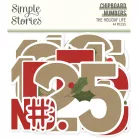 Simple Stories Chipboard  - Chipboard Numbers - The Holiday Life (1 csomag)