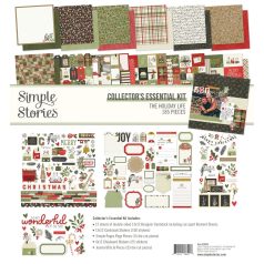  Simple Stories Scrapbook papírkészlet 12" (30 cm) - Collector's Essential Kit - The Holiday Life (1 csomag)