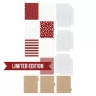 Simple Stories Album készlet 6"x8" - SN@P! Limited Edition Binder - Cranberry (1 csomag)