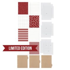   Simple Stories Album készlet 6"x8" - SN@P! Limited Edition Binder - Cranberry (1 csomag)