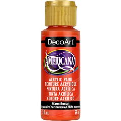   Akrilfesték - matt 59 ml, Warm Sunset / DecoArt Americana® Acrylics (1 db)