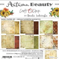  Craft O'Clock Scrapbook papírkészlet 8" (20 cm) - Autumn Beauty - Basic Paper Set (1 csomag)