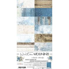   Craft O'Clock Papírkészlet 6"x15" (15cm x 30 cm) - Winter Morning - Basic Paper Set (1 csomag)