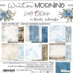   Craft O'Clock Scrapbook papírkészlet 8" (20 cm) - Winter Morning - Basic Paper Set (1 csomag)