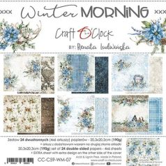   Craft O'Clock Scrapbook papírkészlet 8" (20 cm) - Winter Morning - Paper Collection Set (1 csomag)