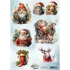   Alchemy of Art Rizspapír A4 - Merry Christmas - 3 - Rice Paper (1 ív)