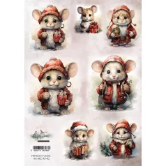   Alchemy of Art Rizspapír A4 - Merry Christmas - 2 - Rice Paper (1 ív)