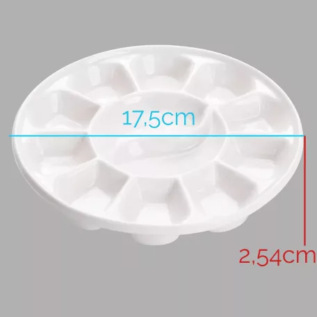 Meeden Porcelán paletta 12 rekeszes - Porcelan Paint Palette (1 db)