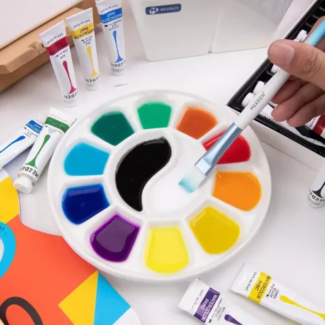 Meeden Porcelán paletta 12 rekeszes - Porcelan Paint Palette (1 db)