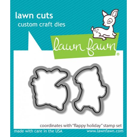 Lawn Fawn Vágósablon LF3229 bélyegzőhöz LF3230 - flappy holiday - Lawn Cuts (1 csomag)