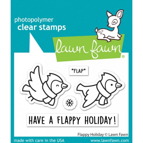 Lawn Fawn Szilikonbélyegző LF3229 - flappy holiday - Clear Stamps (1 csomag)
