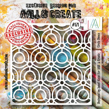 AALL & CREATE Stencil 6" (15 cm) - Circle Dance (1db)