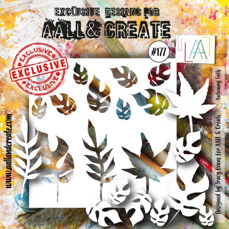 AALL & CREATE Stencil 6" (15 cm) - Autumny Falls (1db)