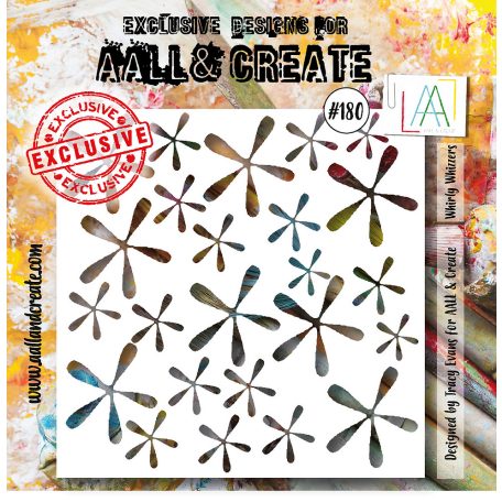 AALL & CREATE Stencil 6" (15 cm) - Whirly Whizzers (1db)