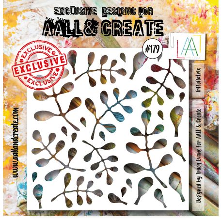AALL & CREATE Stencil 6" (15 cm) - Trifoliatrix (1db)