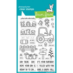   Lawn Fawn Szilikonbélyegző LF3213 - hay there, hayrides! - Clear Stamps (1 csomag)