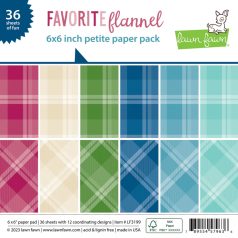   Papírkészlet 6" (15 cm), favorite flannel / Single-Sided Petite Paper Pack (36 lap)