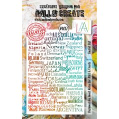   AALL & CREATE Szilikonbélyegző A7 - Bucket List - Stamp Set (1 db)