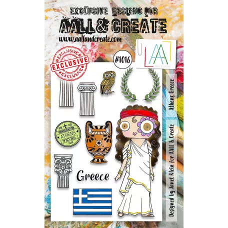 AALL & CREATE Szilikonbélyegző A6 - Athens Greece - Stamp Set (1 db)