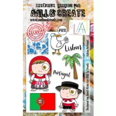   AALL & CREATE Szilikonbélyegző A6 - Lisbon Portugal - Stamp Set (1 db)