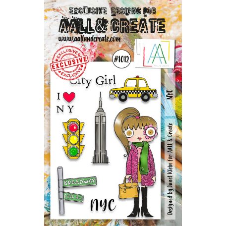 AALL & CREATE Szilikonbélyegző A6 - NYC - Stamp Set (1 db)