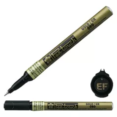   Sakura Lakkfilc (0.7 mm) - Gold - Extra Fine - Pen-touch (1 db)